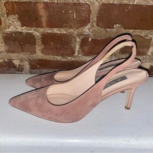 SJP Collection - Simplicity Pump - Blush Suede - 37.5